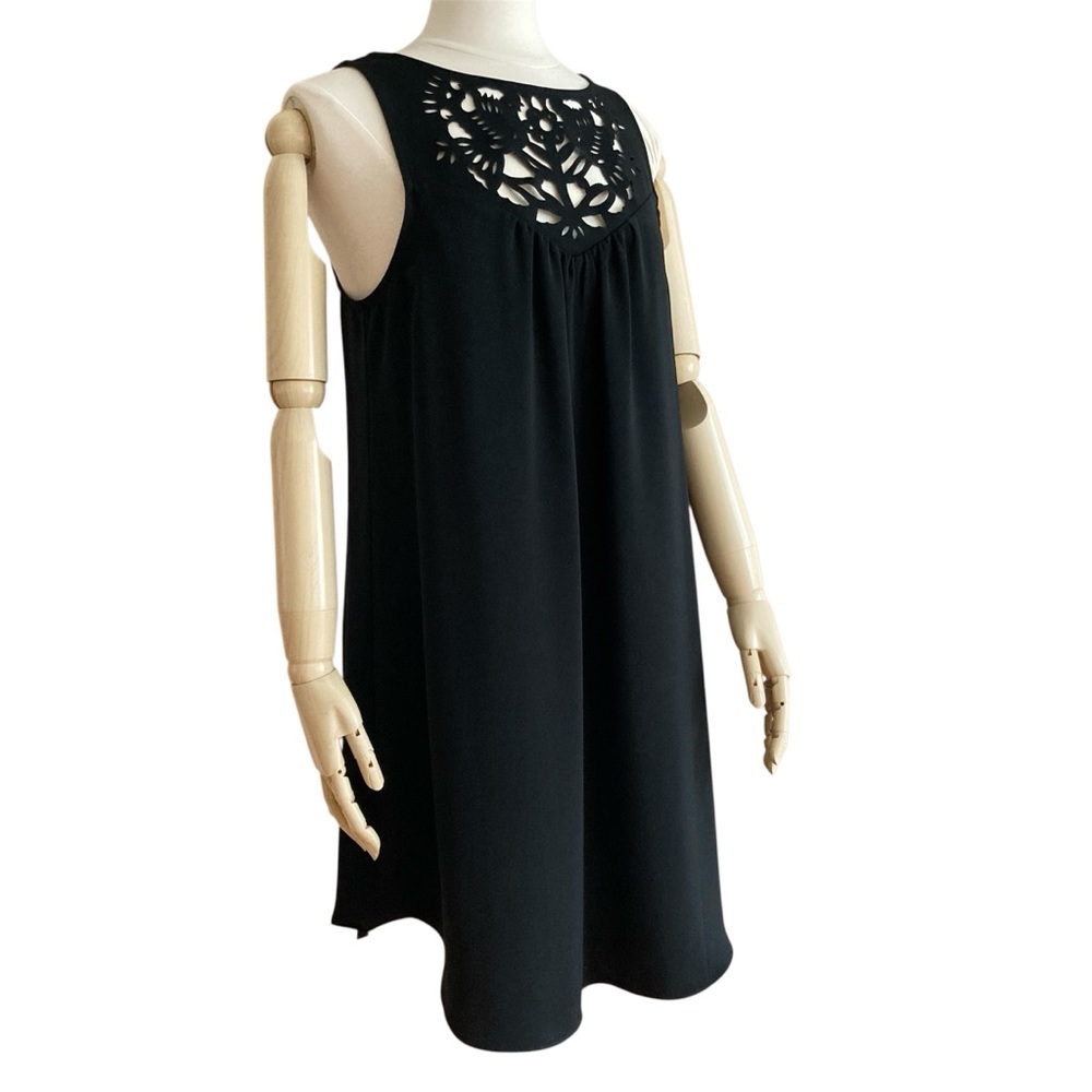 RACHEL ROY | Black Cutout Chest Sleeveless Midi Dress L